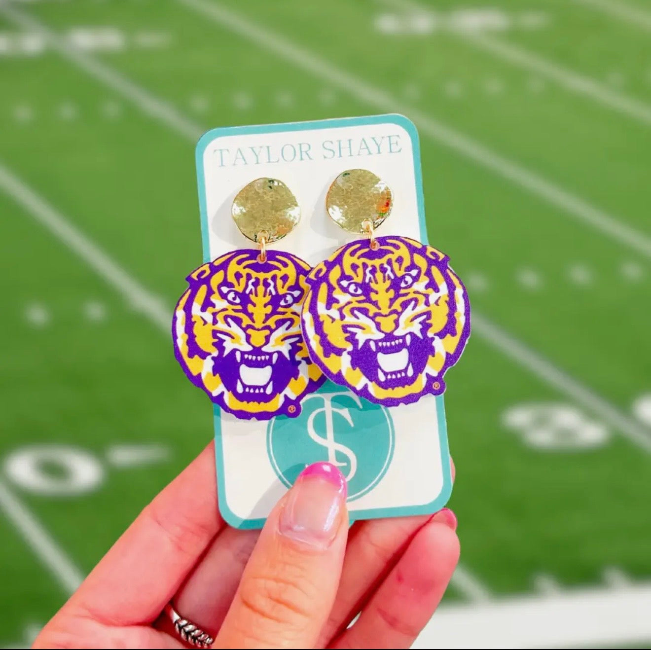 LSU Roaring Tiger Head Drops