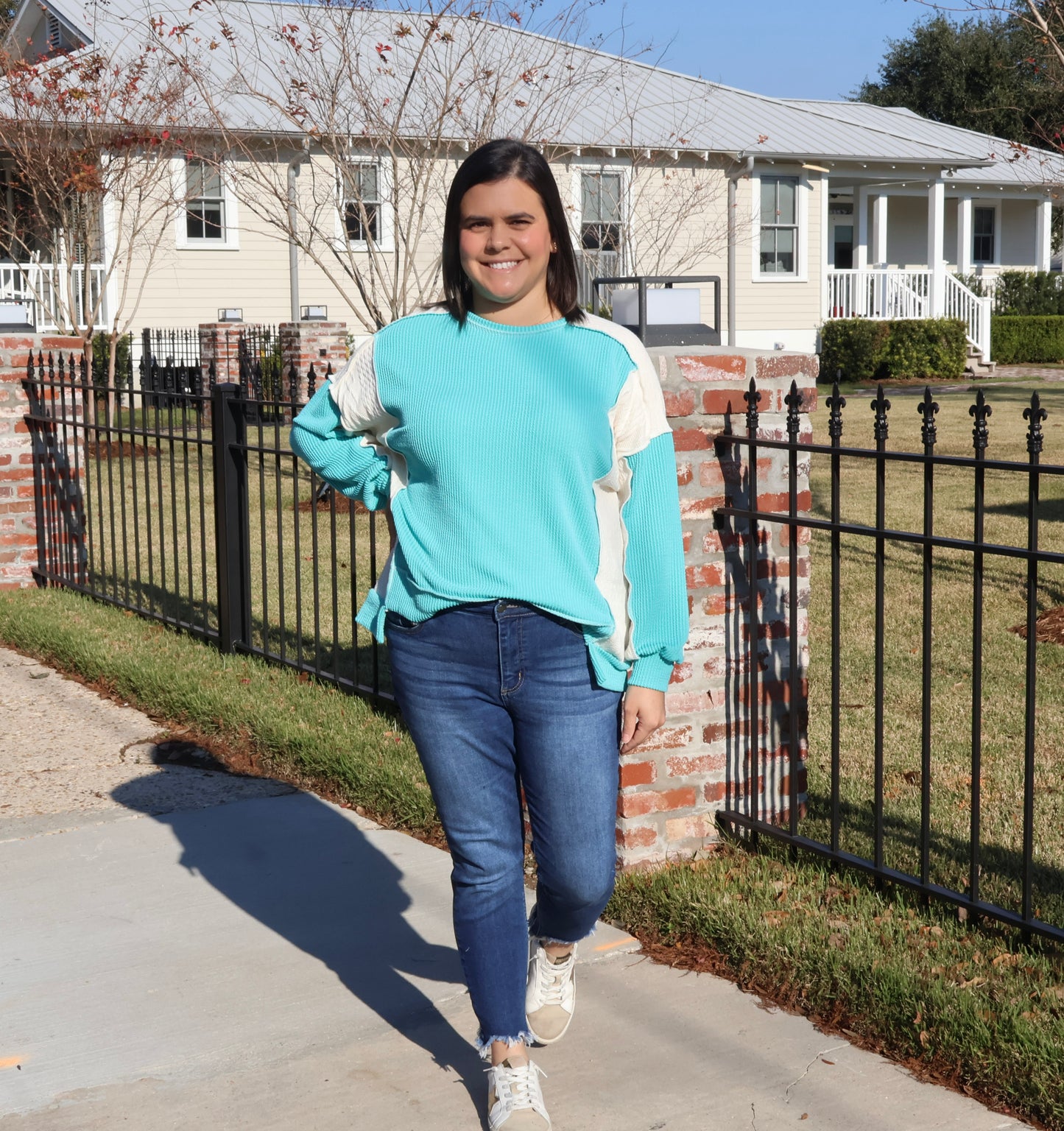 Rib Knit Over Size Top