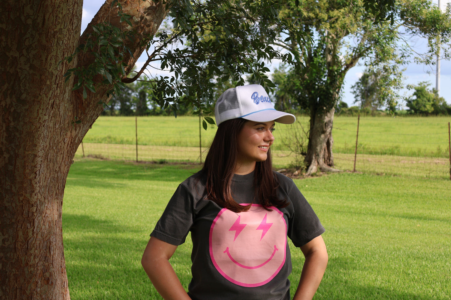 Blue Beach Trucker Hat