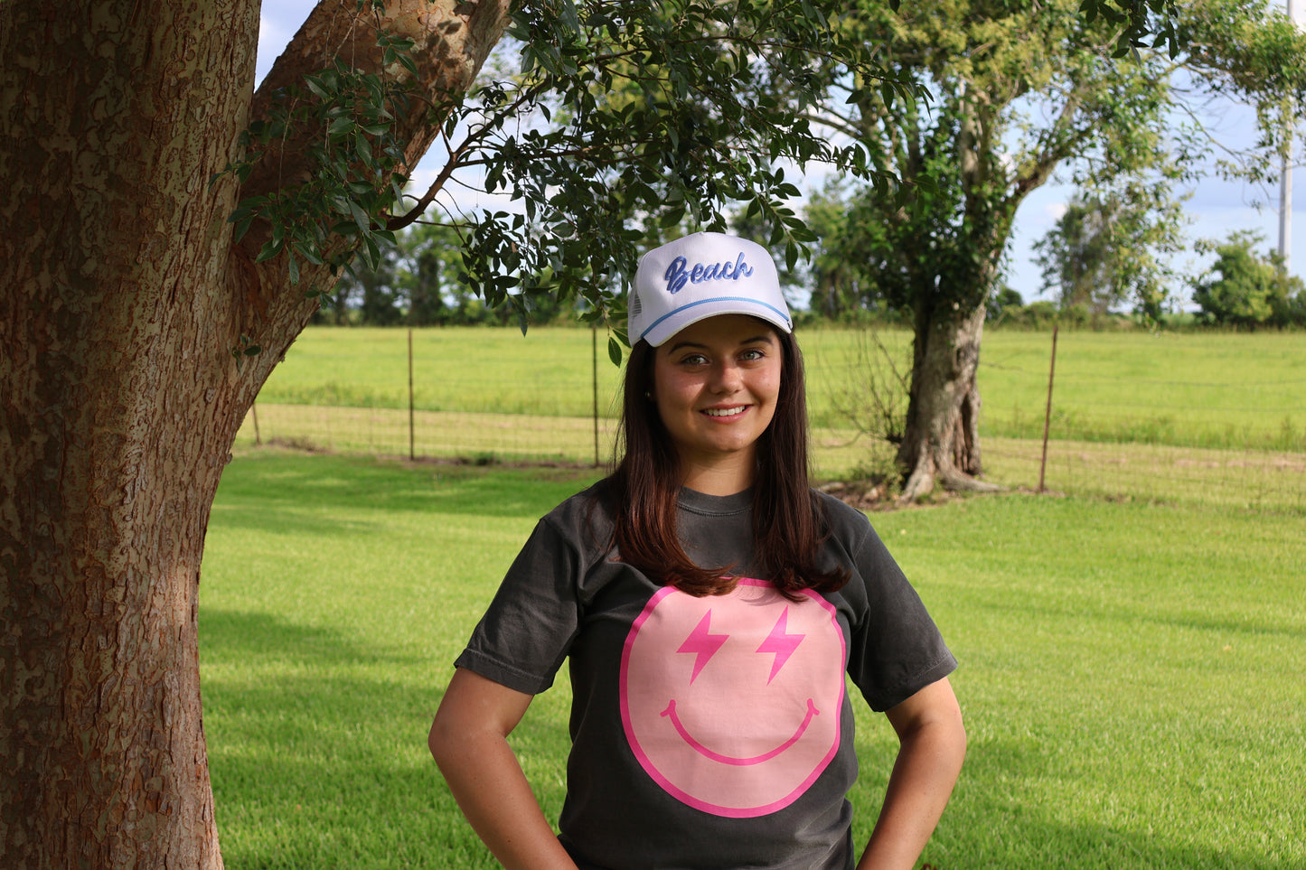 Blue Beach Trucker Hat