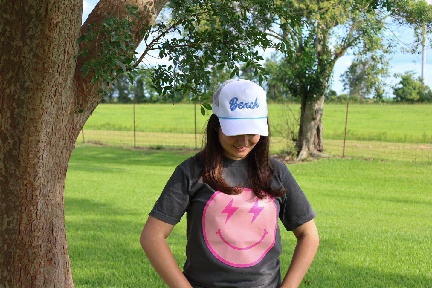 Blue Beach Trucker Hat
