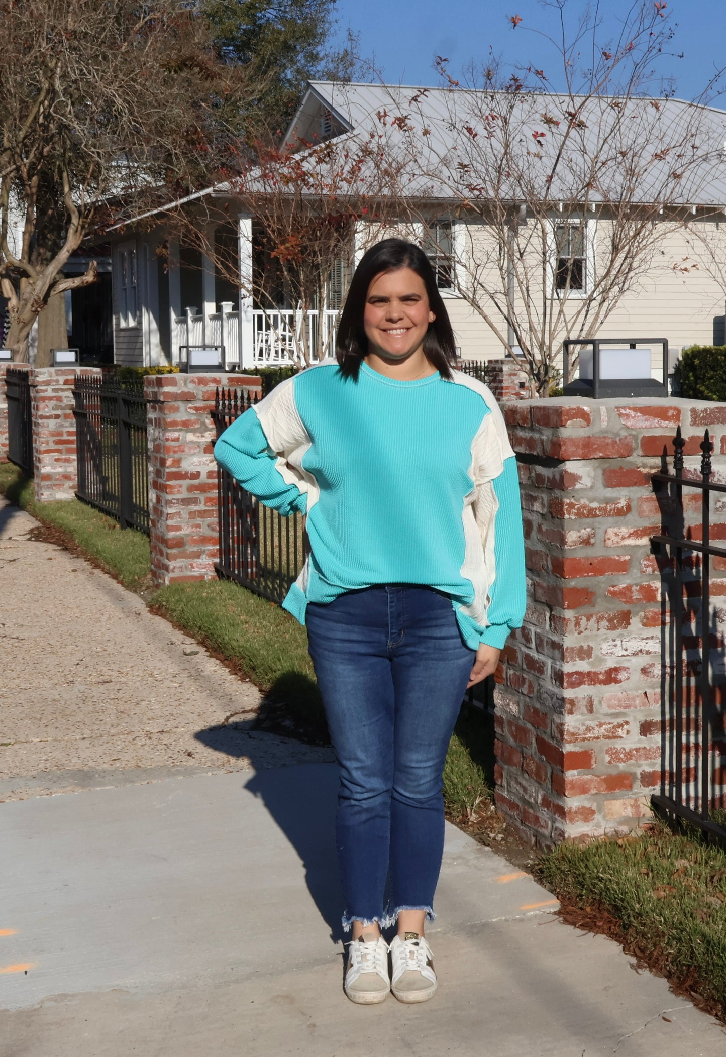 Rib Knit Over Size Top