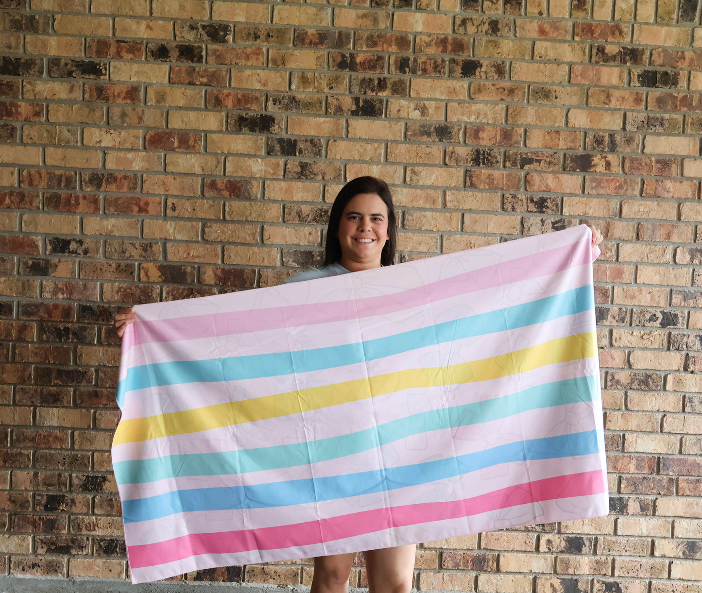 Girly Bows Beach Towel
