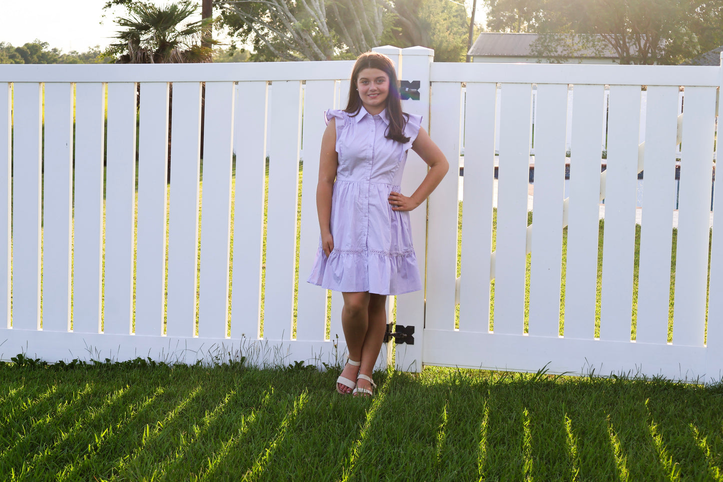 Fit and Flare Button Up Dress