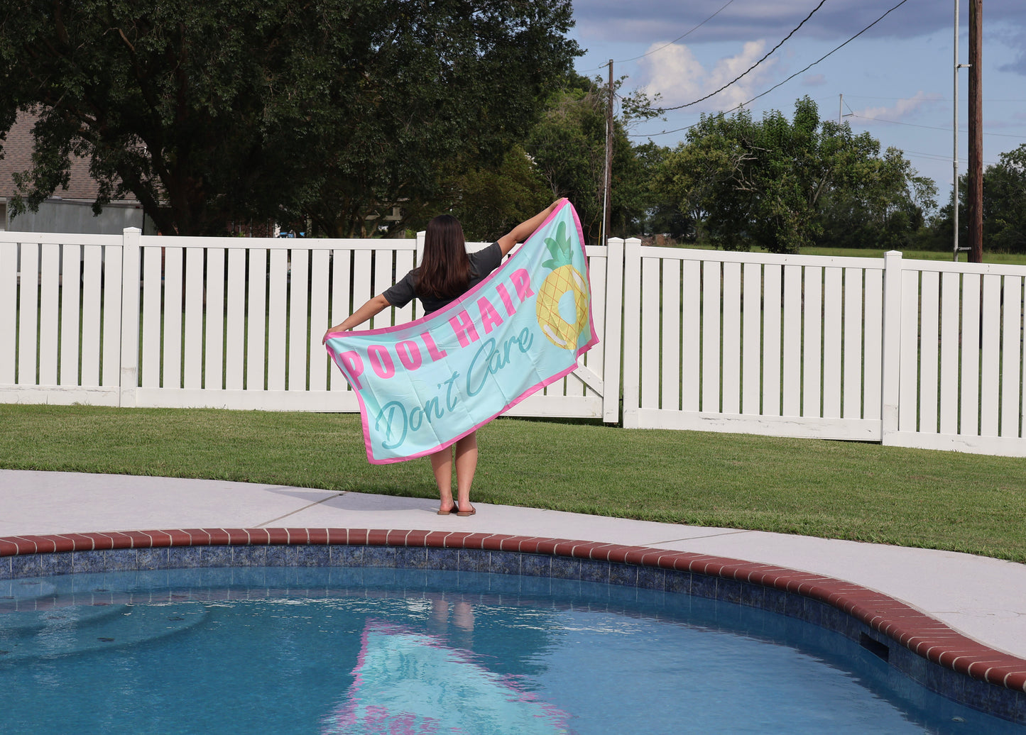 Pool Hair Don't Care Quick Dry Towel