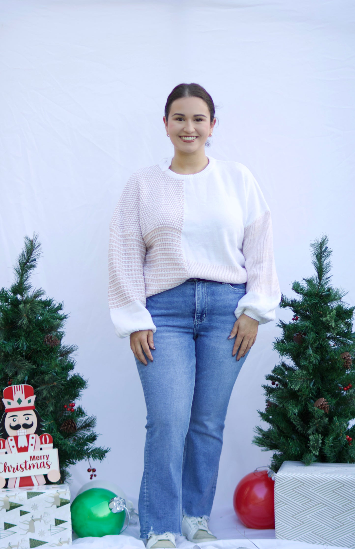 Mixed Pattern Sweater