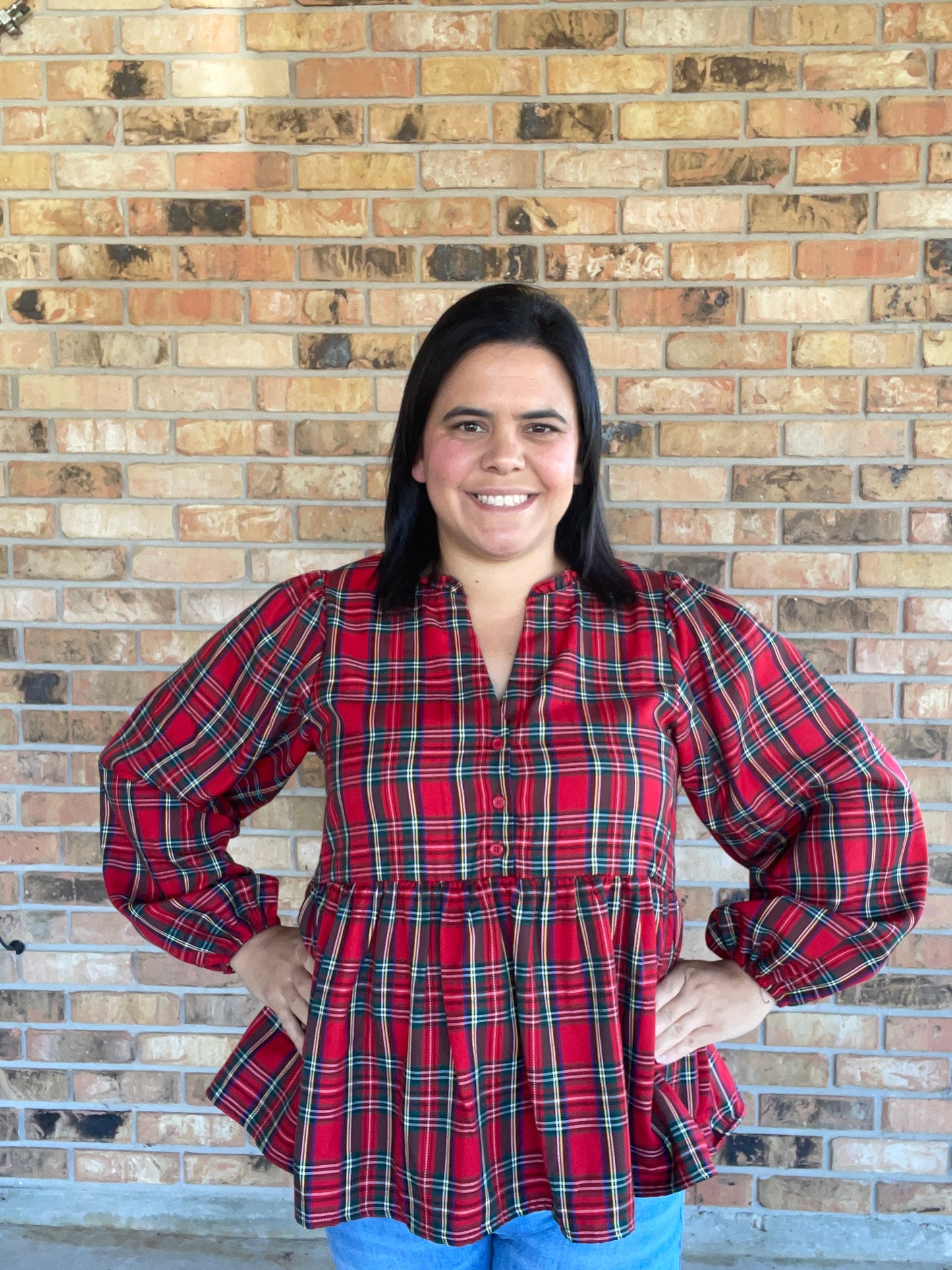 Classic Plaid Blouse