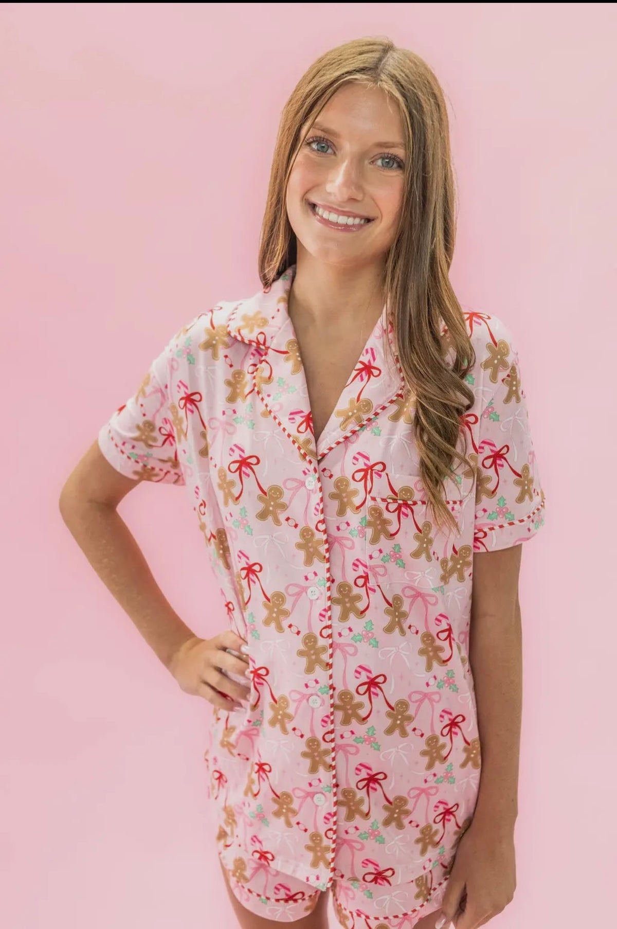 Gingerbread Bows Pajamas