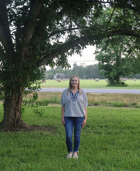 Everly Stripped Top