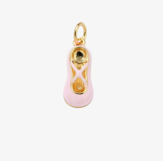 'On Pointe' Soft Pink Ballet Slipper Charm