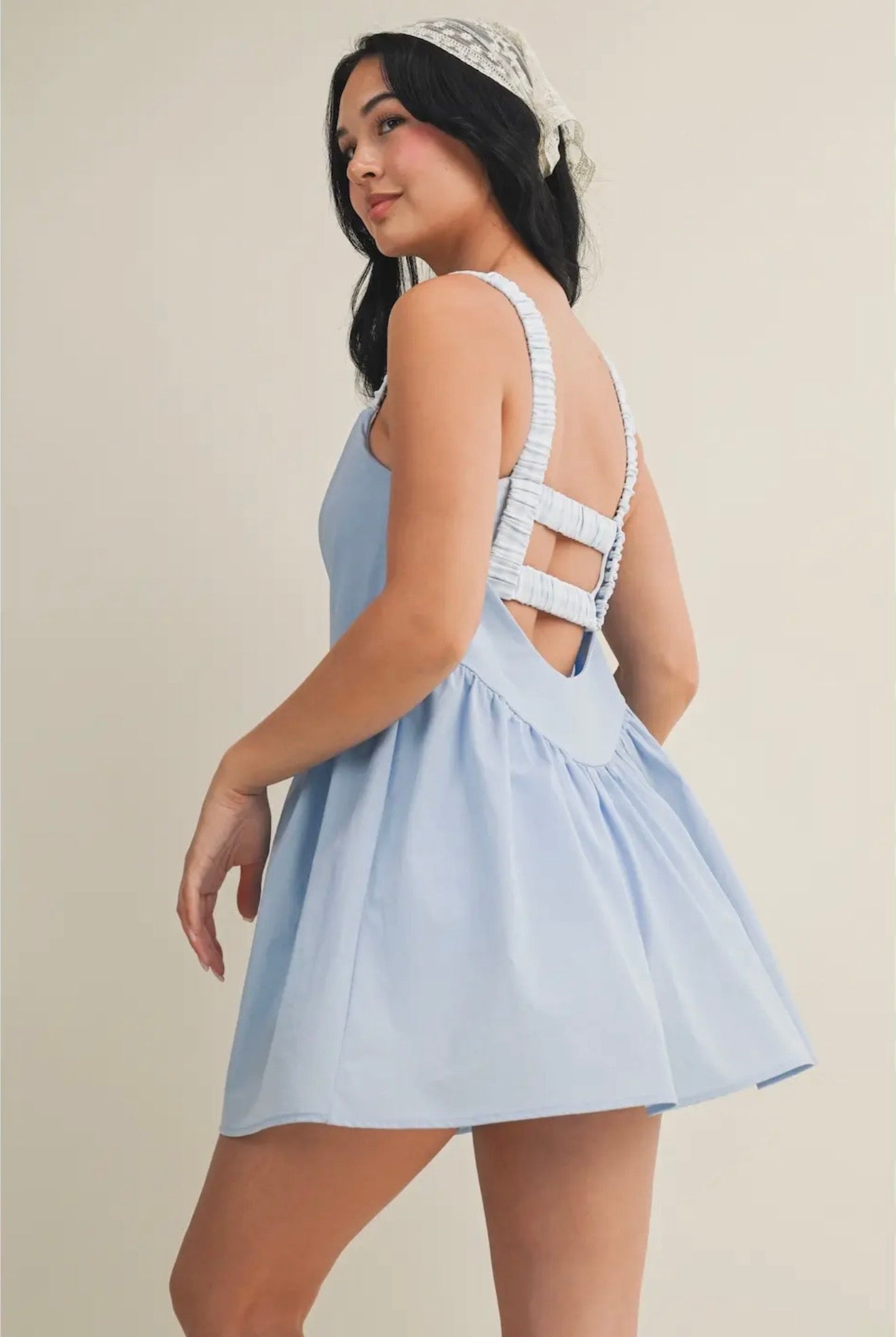 Gingham Double Layered Play Dress