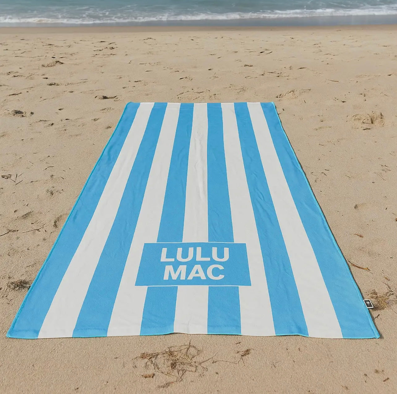 Blue Darby Beach Towel