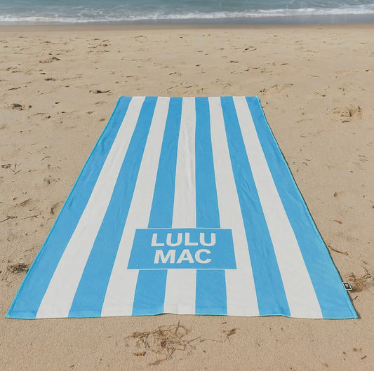 Blue Darby Beach Towel