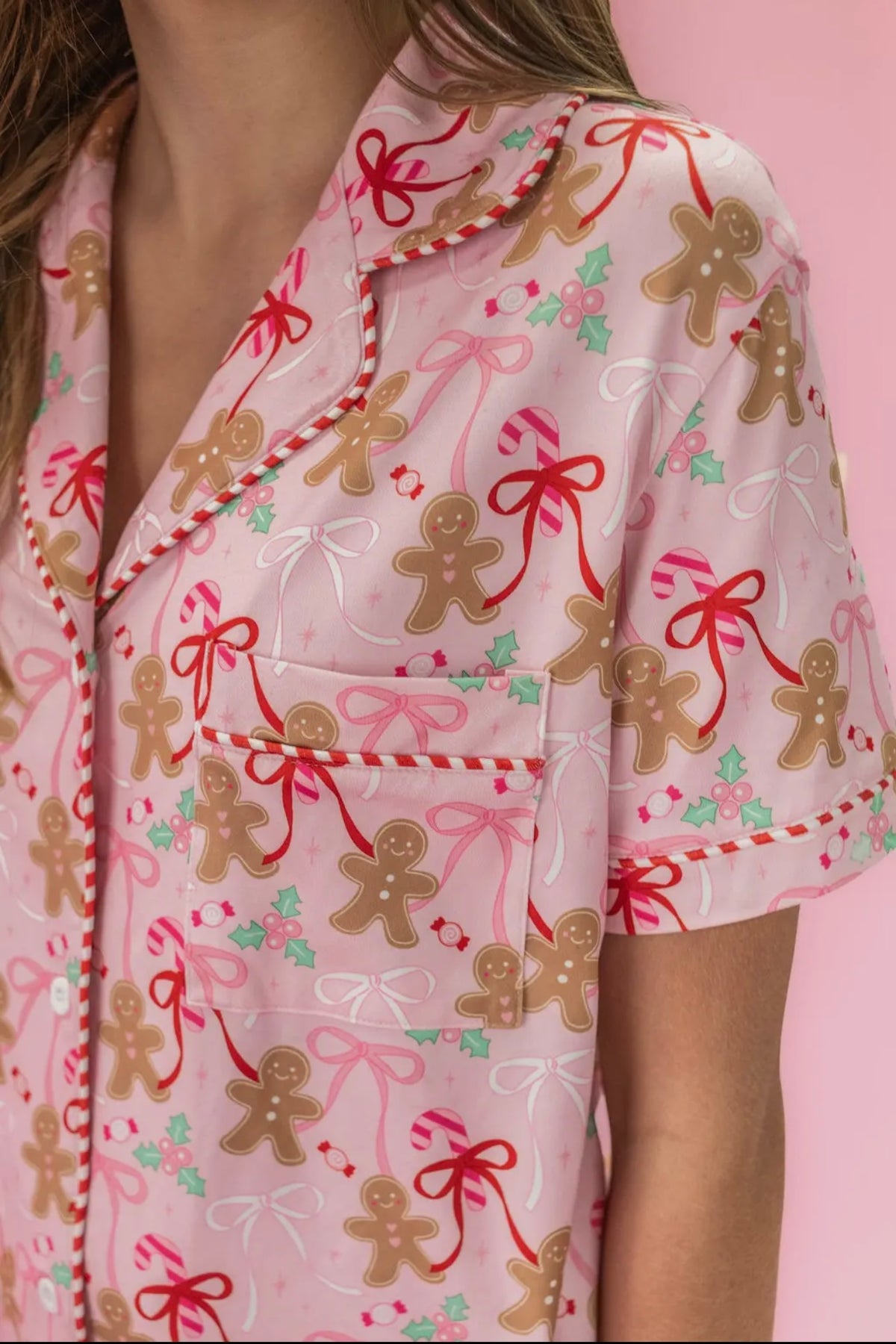 Gingerbread Bows Pajamas
