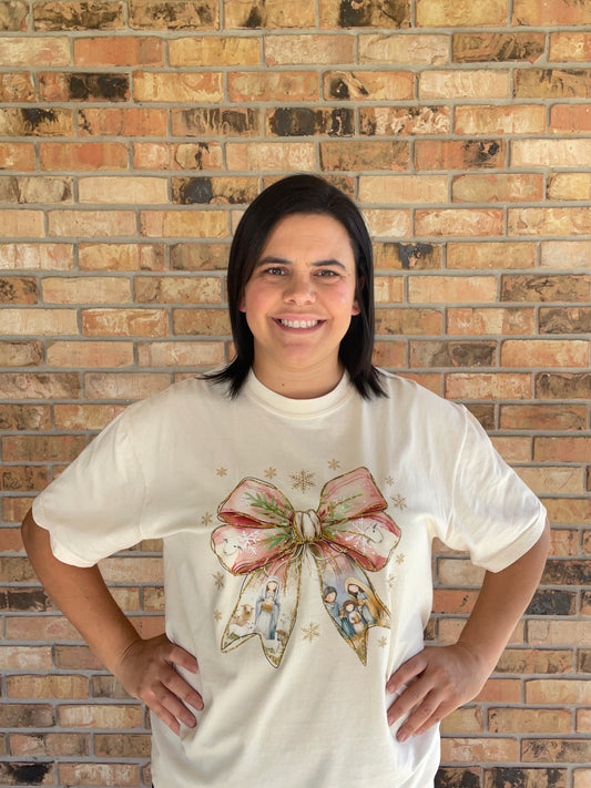 Bow Nativity Shirt