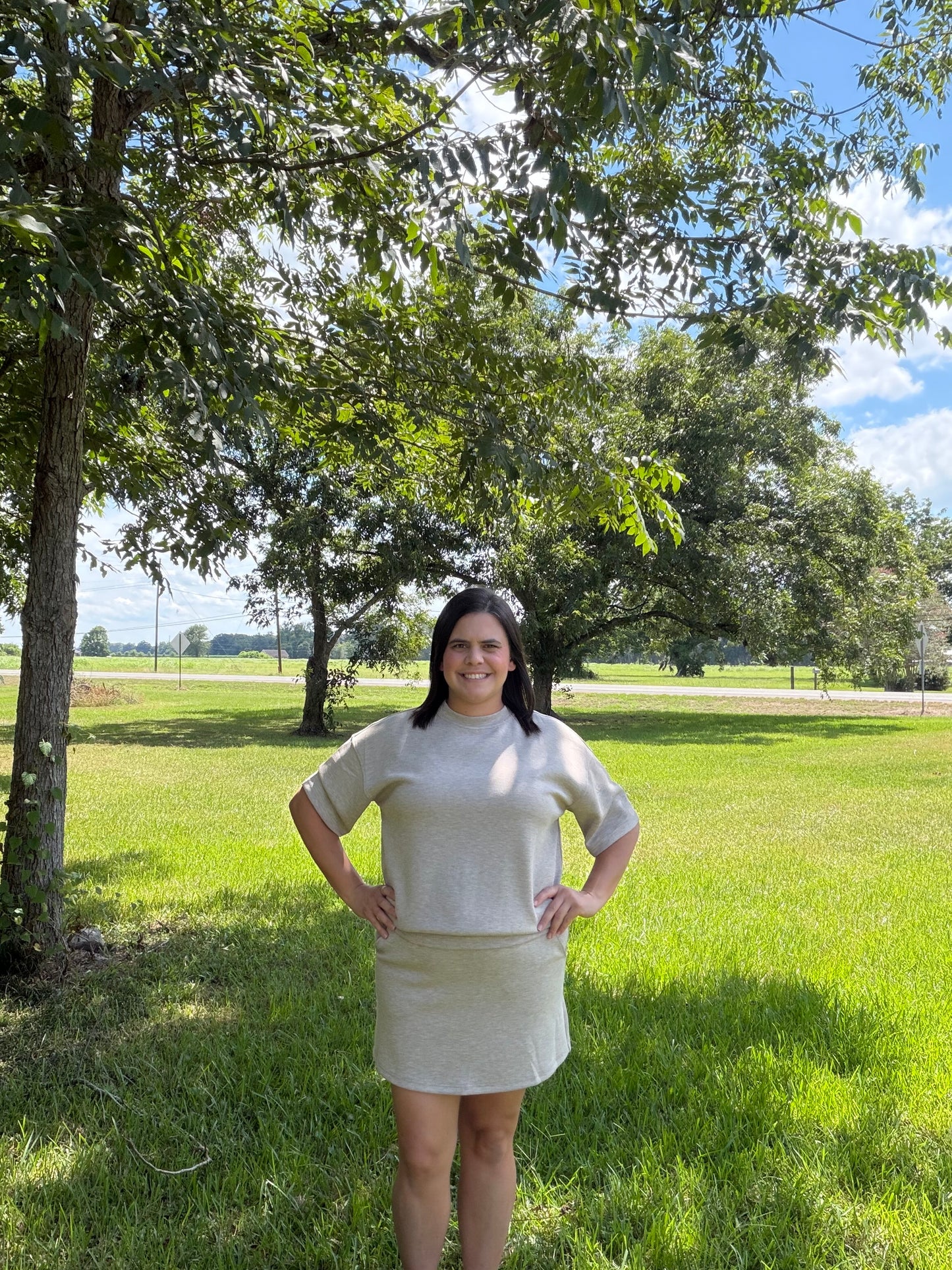 Taupe Scuba Skort