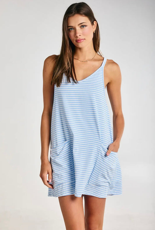 Baby Blue Active Romper Dress