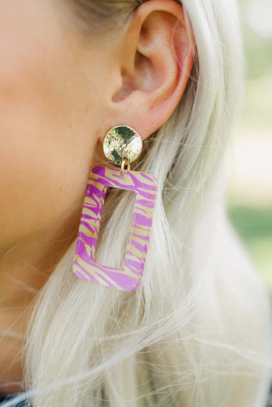 Tiger Stripe Rectangle Drops