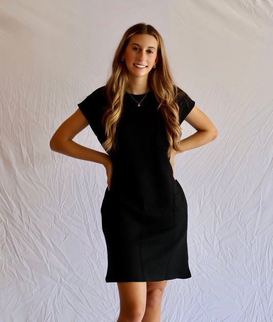 Textured T Shirt Dress