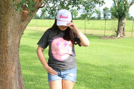 Pink Beach Trucker Hat