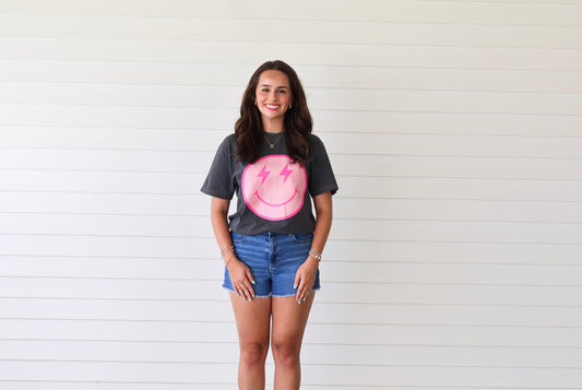 Happy Face Graphic Tee