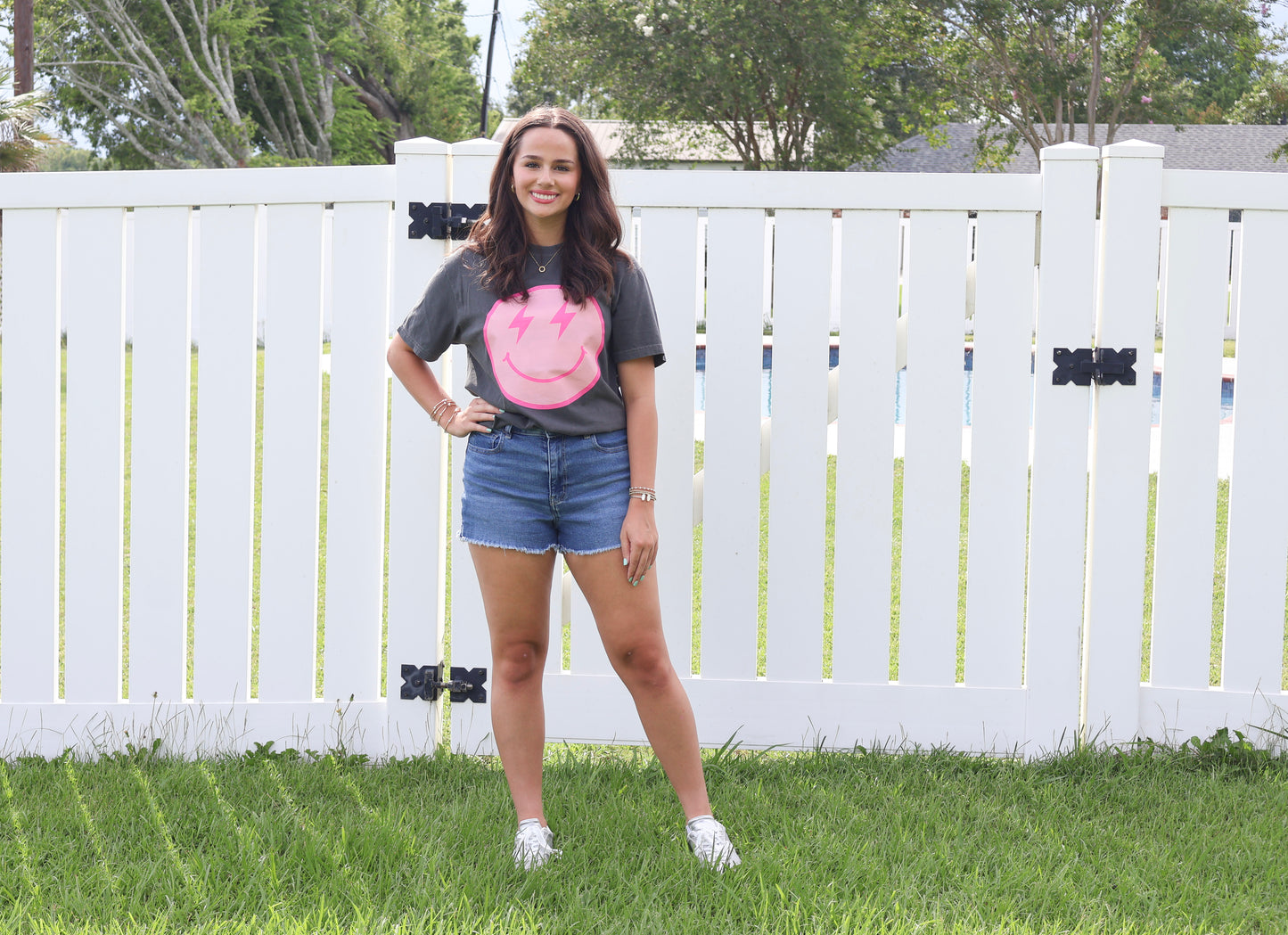 Happy Face Graphic Tee